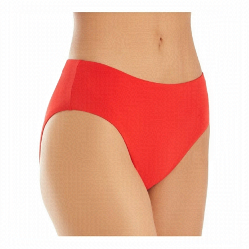 Robin piccone ava high waist fiery red bikini bottom size M